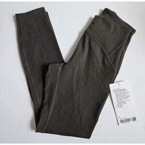 Lululemon instill HR tight 25" leggings dark olive 4 NWT